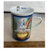 "PILLSBURY" COLLECTIBLE CUP-"MARCH/ST. PATRICK