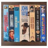 VHS MOVIES-"JOHN WAYNE"/CHECK OUT THE PIC