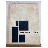 "1971" MINARET YEARBOOK-"GREENCASTLE, INDIANA" -