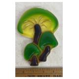 VINTAGE "LUCITE/RESIN" DECOR-GREEN MUSHROOM