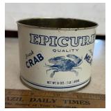 COLLECTIBLE CAN-"EPICURE"/CHECK OUT THE PIC