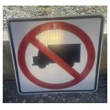 FEDERAL/STATE REGULATORY SIGN-"NO TRUCKS"
