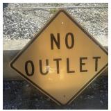 FEDERAL/STATE REGULATORY SIGN-"NO OUTLET"