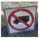 FEDERAL/STATE REGULATORY SIGN-"NO TRUCKS"