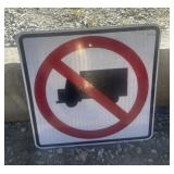 FEDERAL/STATE REGULATORY SIGN-"NO TRUCKS"