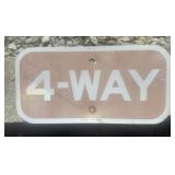 FEDERAL/STATE REGULATORY SIGN-"4~WAY"