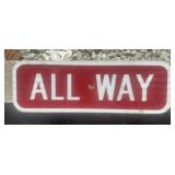 FEDERAL/STATE REGULATORY SIGN-"ALL WAY"