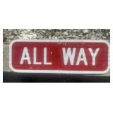 FEDERAL/STATE REGULATORY SIGN-"ALL WAY"