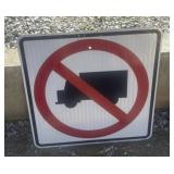 FEDERAL/STATE REGULATORY SIGN-"NO TRUCKS"