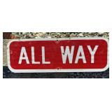 FEDERAL/STATE REGULATORY SIGN-"ALL WAY"