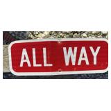 FEDERAL/STATE REGULATORY SIGN-"ALL WAY"