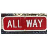 FEDERAL/STATE REGULATORY SIGN-"ALL WAY"