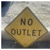 FEDERAL/STATE REGULATORY SIGN-"NO OUTLET"