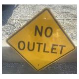 FEDERAL/STATE REGULATORY SIGN-"NO OUTLET"