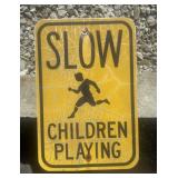 REGULATORY SIGN-"SLOW/CHILDREN AT PLAY"