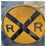 FEDERAL/STATE REGULATORY SIGN-"RAILROAD CROSSING"