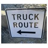 FEDERAL/STATE REGULATORY SIGN-"TRUCK ROUTE"