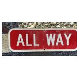 FEDERAL/STATE REGULATORY SIGN-"ALL WAY"