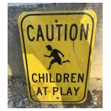 REGULATORY SIGN-"CAUTION/CHILDREN AT PLAY"