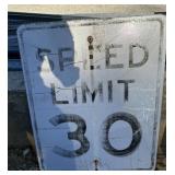 FEDERAL/STATE REGULATORY SIGN-"SPEED LIMIT 30 MPH"
