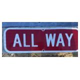 FEDERAL/STATE REGULATORY SIGN-"ALL WAY"