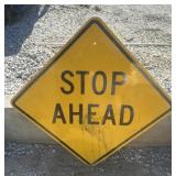 FEDERAL/STATE REGULATORY SIGN-"STOP AHEAD"