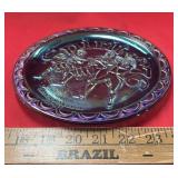 CARNIVAL GLASS DECOR PLATE-"SPIRIT OF 