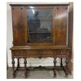 VINTAGE CHINA CABINET W/GLASS DISPLAY DOOR