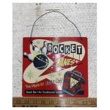 METAL SIGN-"ROCKET LANES"