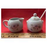CREAM & SUGAR DISH SET-CHECK OUT THE PIC
