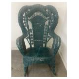 WICKER PATIO ROCKER-PAINTED