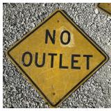FEDERAL/STATE REGULATORY SIGN-"NO OUTLET"