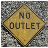 FEDERAL/STATE REGULATORY SIGN-"NO OUTLET"