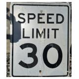 1)FEDERAL/STATE REGULATORY SIGN-SPEED LIMIT 30 MPH