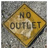 FEDERAL/STATE REGULATORY SIGN-"NO OUTLET"