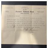 LETTER ON STATIONARY-"FARMERS