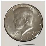 1968-D KENNEDY HALF DOLLAR (40% SILVER)