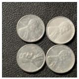 (BAG OF 4) "STEEL" CENTS ***1943-P&D***