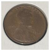 1910 LINCOLN WHEAT CENT "SMALL SCRATCHES ON OBV"