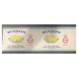 (5 COUNT) VINTAGE CAN LABEL-"WINSOM" CUT WAX BEANS