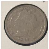 1908 LIBERTY V-NICKEL (GOOD)