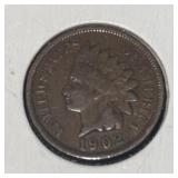 1902 INDIAN HEAD CENT (VG)