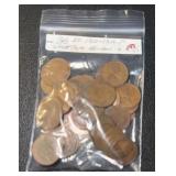 (BAG OF 50) 1910-1919-P WHEAT BACK CENTS (AG~GOOD)