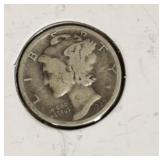 1927-S MERCURY DIME (90% SILVER)