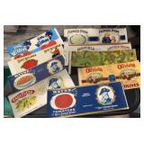 (9) VINTAGE CAN LABEL-ASSORTED