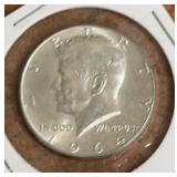 1964 KENNEDY HALF DOLLAR (90% SILVER)