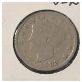 1902 LIBERTY V-NICKEL (GOOD)