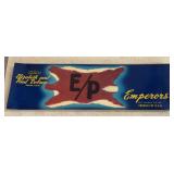 (100 COUNT) VINTAGE "CRATE" LABEL-"E/P"