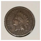 1891 INDIAN HEAD CENT