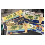 (6) VINTAGE CAN LABEL-ASSORTED